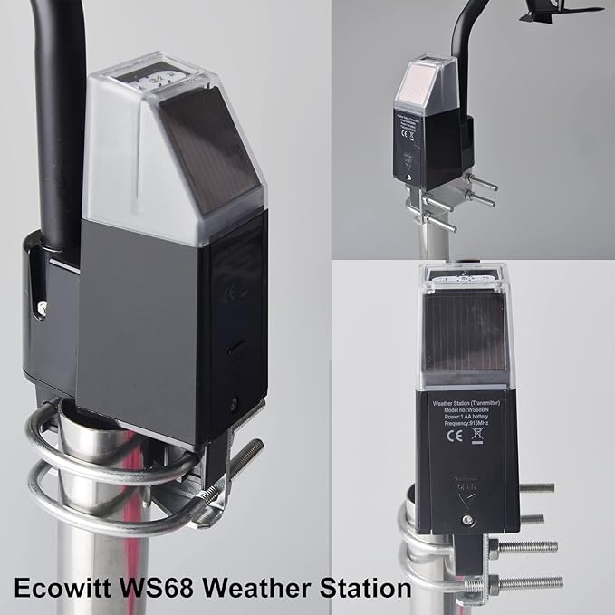 ECOWITT WS68 Wireless Anemometer Sensor, Solar Powered Wind Speed and Direction Sensor - Accessory Only, Can Not Be Used Alone