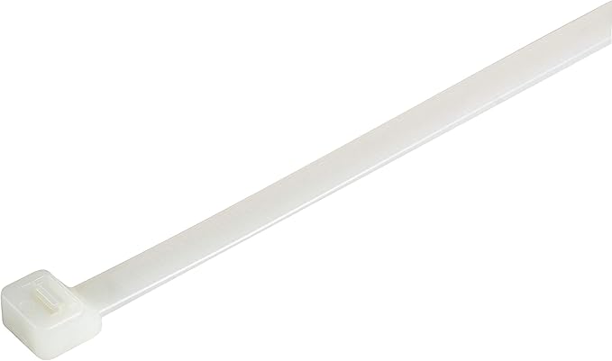 GTSE 14 Inch White/Clear Zip Ties, 1,000 Bulk Pack, 40lb Strength, UV Resistant Long Nylon Cable Ties, Self-Locking 14" Tie Wraps