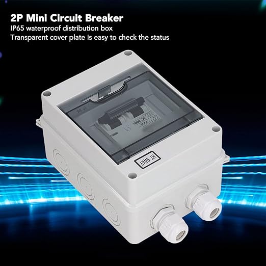 2P 80A DC Circuit Breaker Disconnect Switch DC1000V DIN Rail Mount Miniature for Photovoltaic Solar Panel PV System Grid Box Isolator