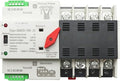 2/3/4P 100A 110V/220V Mini ATS Automatic Transfer Switch Electrical Selector Switch Dual Power Switch PV Solar DIN Rail(4P,110V)