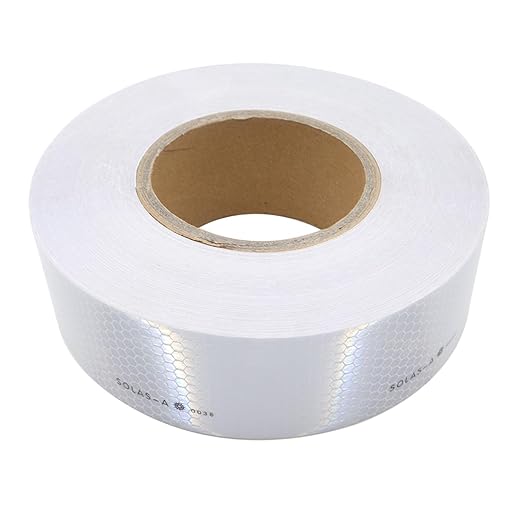 Solas Reflective Marine Tape Silver Waterproof Glass Bead Safety Warning Tape High Adhesive(2IN X 150FT) Universal Application for Cars, Trailers, Boats, Motorcycles
