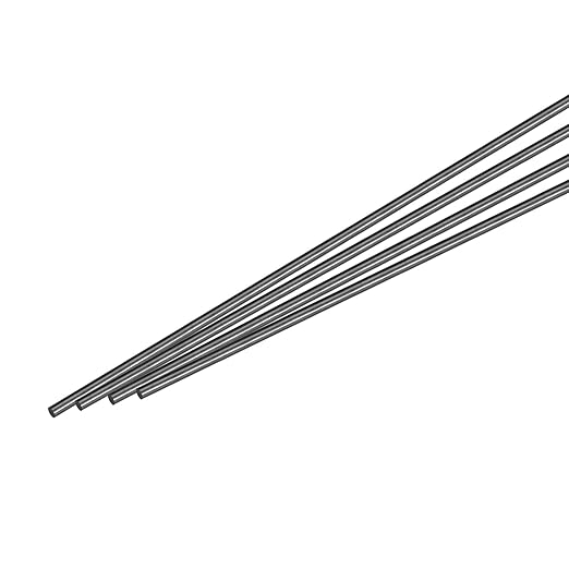 MECCANIXITY Carbon Fiber Rod, 3.5mm x 300mm for RC Plane DIY Tool Wing Tube Quadcopter Arm, Pack of 4