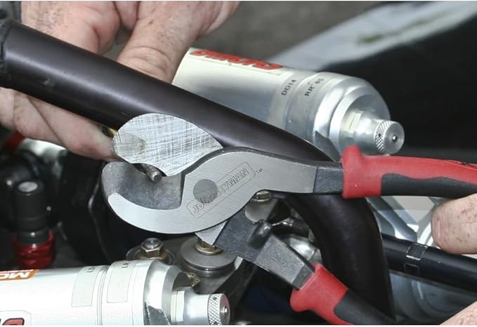Klein Tools J63050 Journeyman Cable Cutter, Made in USA, Cuts Aluminum, Copper and Communications Cable with Shear-Type Jaws