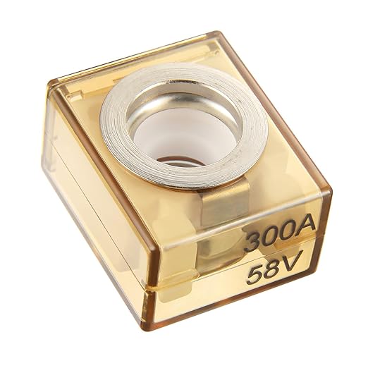 BOJACK 300A Marine Rated Battery Fuse 58V DC Max IP66 Waterproof Fuse Holder