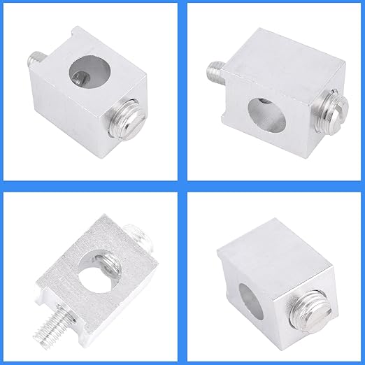 6pcs #4-2/0 Neutral Lug Kit, Aluminum Circuit Breaker Ground Lugs for Grounding Electrical Connections Home & Electrician Use