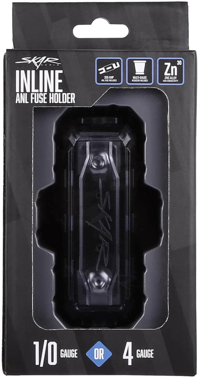 Skar Audio 1/0 or 4 Gauge in-line ANL Fuse Holder with 300 Amp Fuse