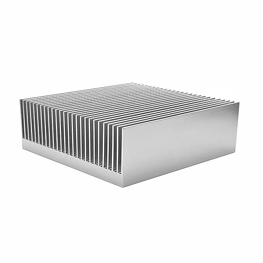 80mm Aluminum Heat Sink 80x80x27mm /3.15"x3.15"x1.06" Large Heatsink Sync Circuit Board Cooler 26 Fins for Routers PCHs ICS Amplifiers Transistors Voltage Regulators DIY Electronics Cooling