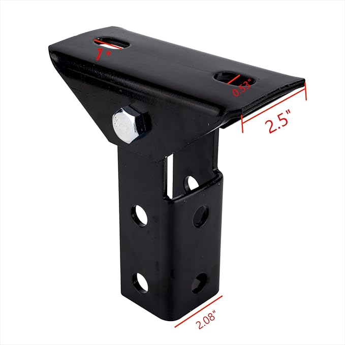 2-Pack Heavy Duty 180 Degree Turn Joint Connector Brackets,Base for All 1-5/8" Strut Channel,Solar Panel Bracket for 3-Way Channel Cross Section.(Black)