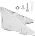 PakaLife Snow Guards for Roof,Snow Splitter&Diverters Guards for Metal Roofs,Snow Removal,Forprotection Stack Pipes and Chimneys Roof,Adjustable Angle and Easy to Install(Silver)