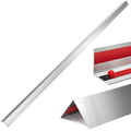 Therwen 5 Pcs 1 x 1 x 48 Inches 304 Stainless Steel Corner Guards Metal Wall Guard Protector Corner Trim Molding for Door Countertop Furniture Cabinet Protection