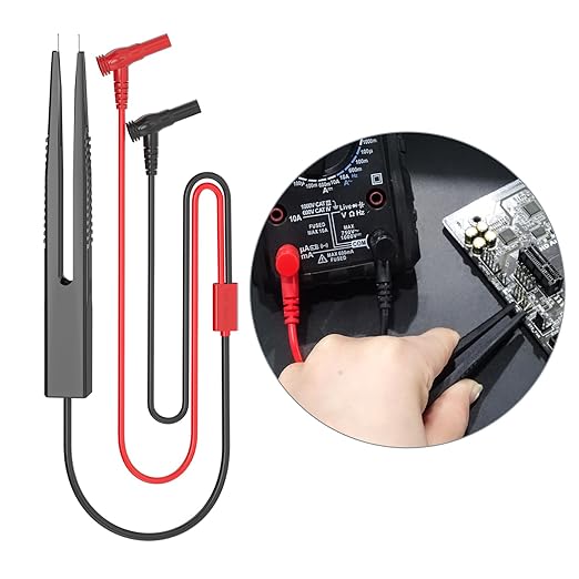 Goupchn 33PCS Multimeter Test Leads Kit with Replaceable Precision Probes Set, Wire-Piercing Probes, Alligator Clips, Test Hook Clips and Test Tweezer for Digital Electrical Testing
