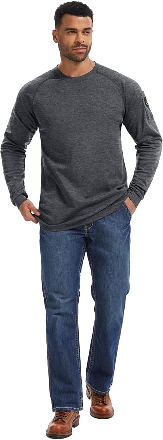 WORKWEYA FR Shirts for Men 5.5OZ Light Weight Welding Flame Resistant Shirts NFPA2112 CAT2