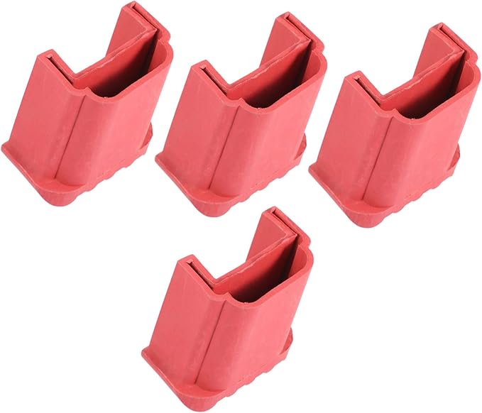 4pcs Non-Slip Ladder Rubber Covers Anti-Skid Foot Protectors for Step and Extension Ladders Durable and Wear-Resistant Floors and Reduce Noise
