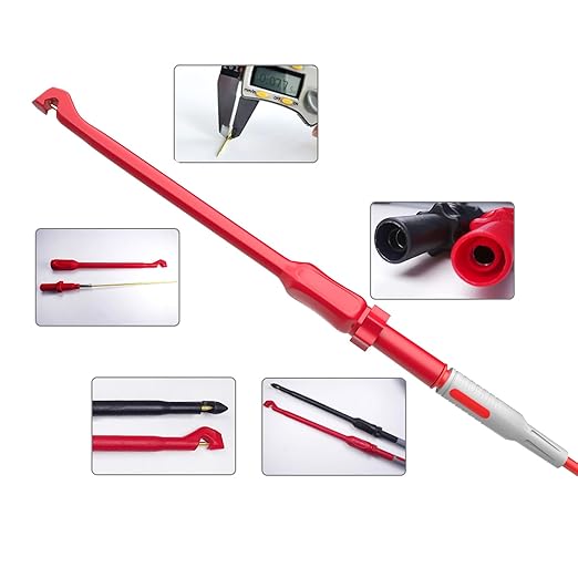 Goupchn 33PCS Multimeter Test Leads Kit with Replaceable Precision Probes Set, Wire-Piercing Probes, Alligator Clips, Test Hook Clips and Test Tweezer for Digital Electrical Testing
