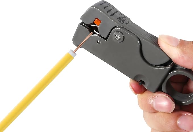 Coax Cable Crimper Coaxial Compression Tool Kit Wire Stripper with F RG6 RG59 Connectors