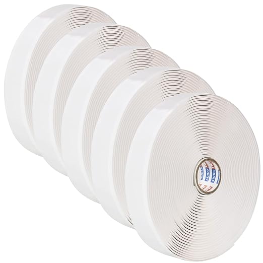 ADHES Premium Butyl Sealant Tape 1" x 30 'x 1/8", 5 Rolls White Butyl Rubber Sealant Tape for RVs, Vehicles, Marine and Home Repair – Ideal for Headlights, Windows, Doors, and Windshields