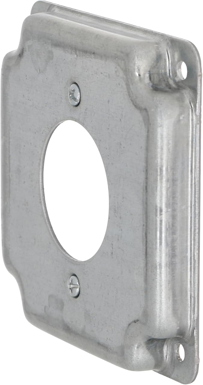 Hubbell-Raco 811C Cast Iron 4" Square Cover 30a Lock, 1.719" Diameter