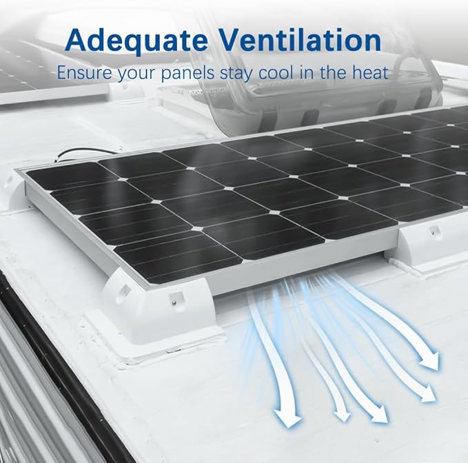 Solar Panel Mounting Bracket, 2pcs Corner Bracket Kit, Dill-Free, UV Resistant, for RV, Truck, Camper, Boat