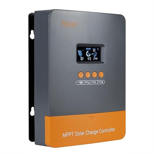 PowMr 60AMP MPPT Solar Charge Controller Fit for 12V/24V/36V/48V Auto, Lead-Acid Lithium Battery, MAX 160V 2800W Input Solar Charge【Parallel Version】