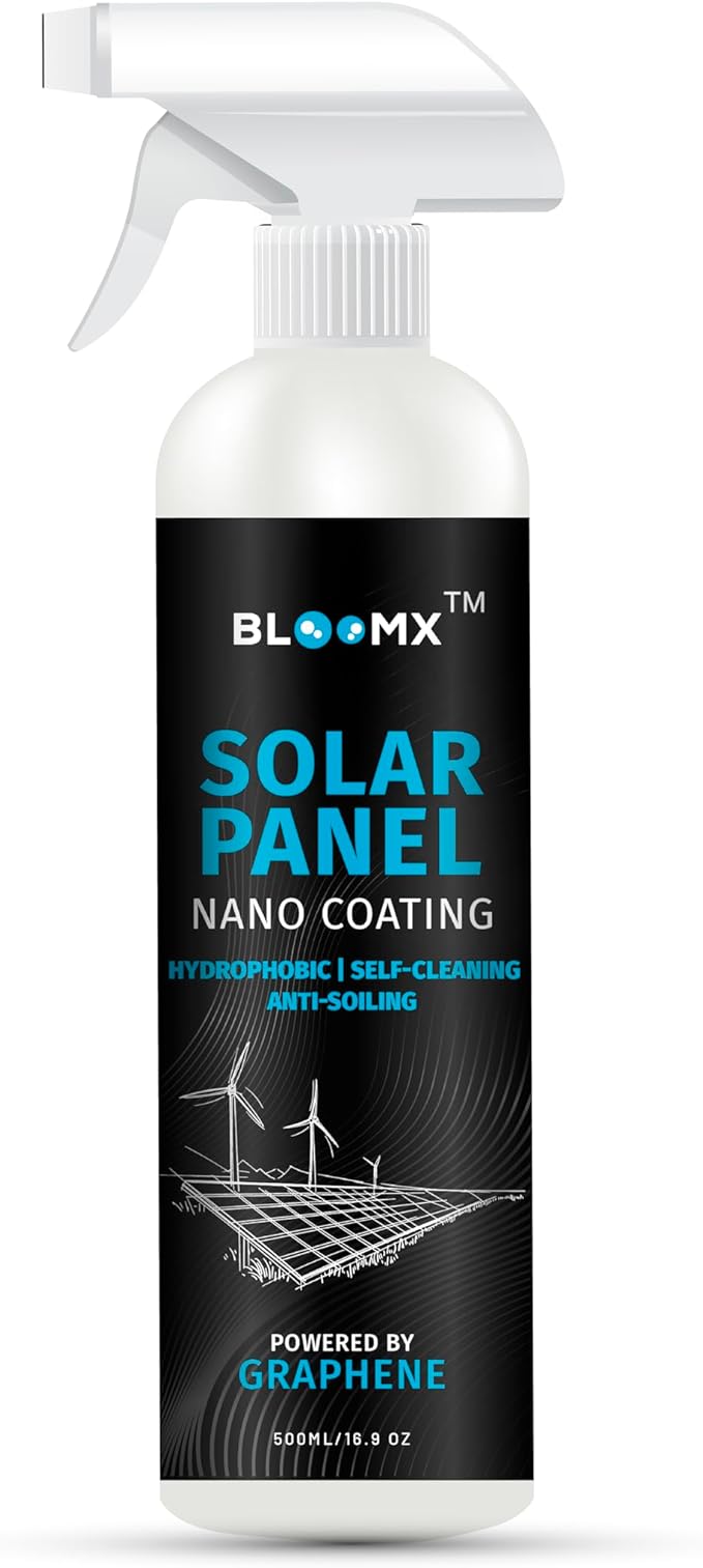 Solar Panel Coating | Anti Dust | Self-Cleaning | Anti-Soiling | Anti-Snow | Hydrophobic | Graphene Infused | Protection up to 5YRS | 10H Hardness | Eco-Friendly | Ceramic Coating