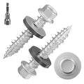 # 3/16 * 1 "98PCS 1lbs Gray hex Metal Sheet roof Screws with Anti Rust Coating, # 10 * 1, with EPDM Washer and hex self Tapping, Used for Metal to Wood and Corrugated Roofs. 5 * 25mm
