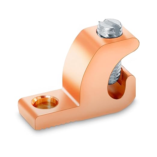 OHLECTRIC Lay in Lugs Grounding Connectors - Grounding Swimming Pool Lay in Connector - Pool Bonding Lugs, Ground Wire Lugs for 4-14 Wire Range - Quality Copper Wire Lugs for Conduits
