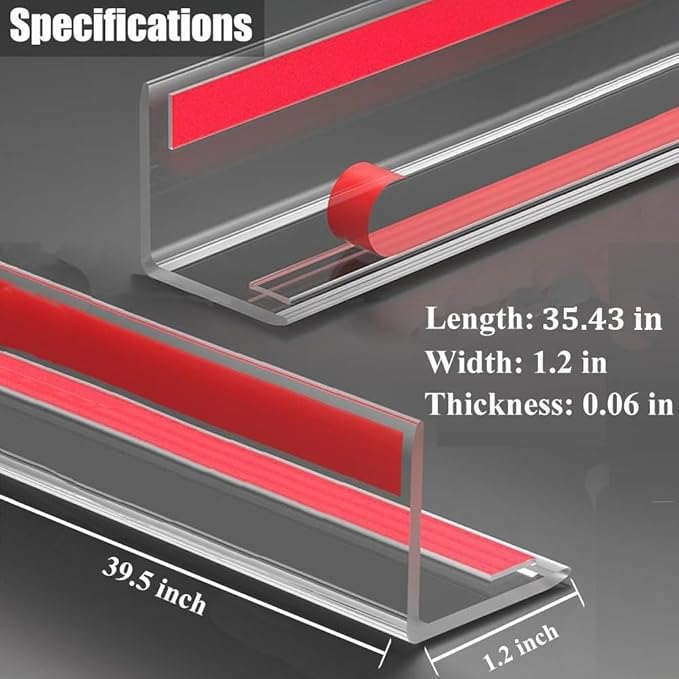 Clear Self-Adhesive Wall Corner Guards Walls Edge Protector & Corner Protectors for Wall, Furniture Corner, Door Easy to Install for Baby (10, 35.43‘’ x 1.2in)