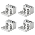 4 Pieces Dual Aluminum Ground Lug - Dual Rated Double Wire Barrel Aluminum Mechanical Lug (2/0) for Electrical Panels Solar Systems Circuit Breakers