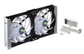 Titan- 12V DC IP55 Waterproof Double Rack Mount Ventilation Cooling Fan with Timer and Speed Controller- TTC-SC20 (120mm)