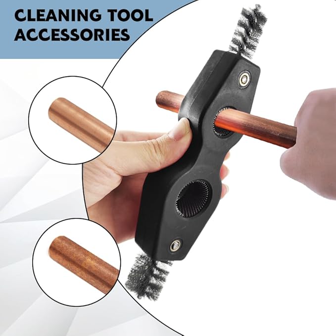 4 in 1 Car Battery Cleaning Brush, Car Battery Terminal Cleaner, Anti-Rust Auto Battery Cleaner with Steel Wire, Battery Cleaner Tool Car Accessories for Cleaning Auto Battery Post (Black)