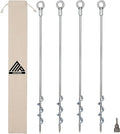 Earth Anchors - 24" Set of 4 Heavy Duty Ground Stakes with Drill Bit - Mobile Home, Shed & Swing Set Anchors - Tree & Awning Canopy Stakes
