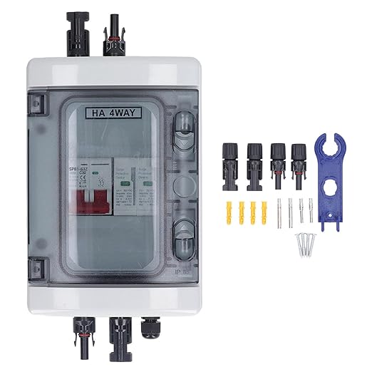 PV Combiner Box, Solar Photovoltaic Combiner Box, Outdoor Breaker Box with DC500V 32A for Solar Panels System