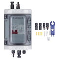 PV Combiner Box, Solar Disconnect Switch, Outdoor Breaker Box with DC500V 32A Circuit Breaker for Solar Panels System