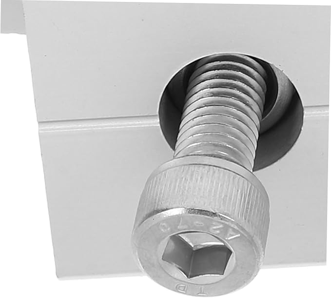 4pcs Aluminium T-Shaped Mid Clamps for Solar Panel Mounting Includes Screws Flat Roof Installation Kit Solar Panel Centre Clamps for Secure Hold