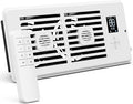 Register Booster Fan for 4” x 10” Air Registers, Quiet Operation, Helps Improve Heating & Cooling Airflow, 10-Speed Smart Vent Booster Fan with Remote for Bedrooms, Living Rooms & Older Homes