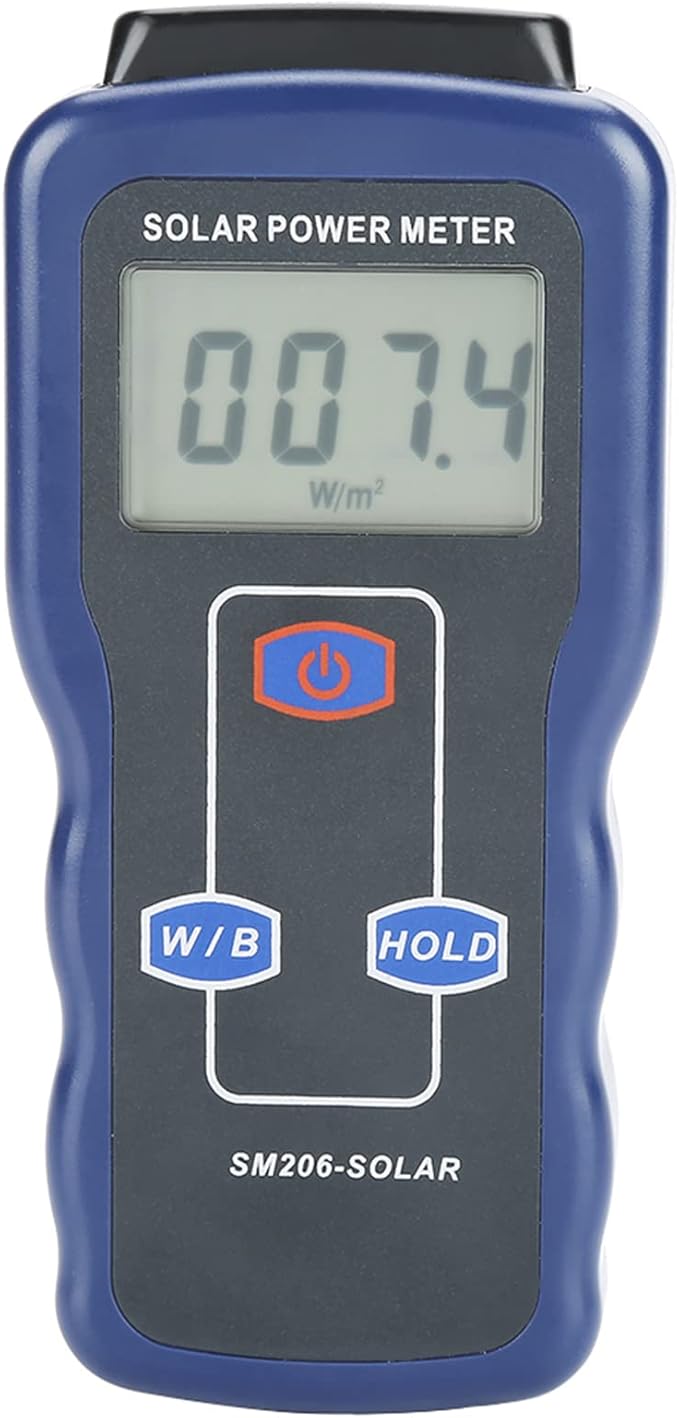 SM206 Digital Solar Power Meter Sun Light Radiation Measuring Testing Instrument
