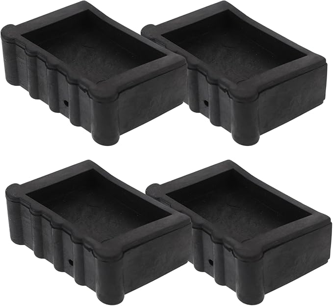 Operitacx 4Pcs Ladder Feet Covers, Rubber Non-Skid Ladder Feet Pads