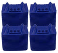 Mytee Products (80 Pack) 4" x 4" x 10" Blue Corner Protector V Shaped Flatbed Edge Guards with Carrying Case - Cargo Load Corner Edge Protector and Tie-Down Strap Guard for Flatbed