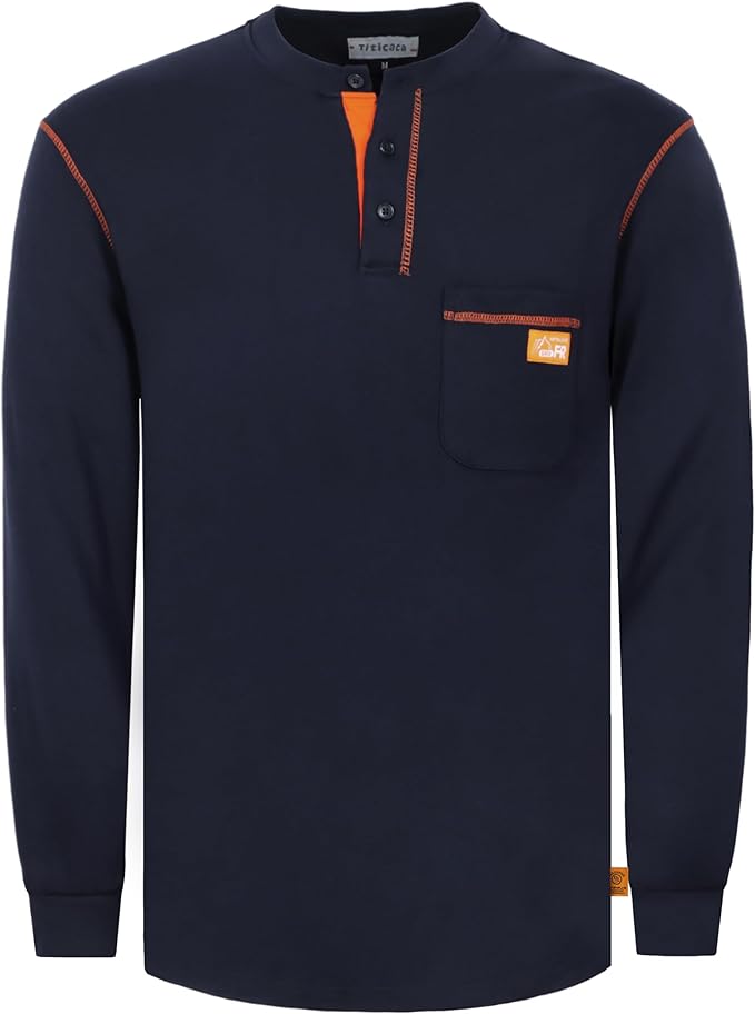 Titicaca FR Shirts Flame Resistant T Shirts 100% Cotton Men's Pre-Washed Fire Retardant T-Shirts