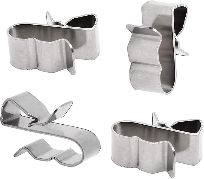 60pcs Solar Panel Cable Clips Trailer Wire Clips Stainless Steel, 0.85" / 22mm Length