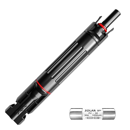 PV Inline Fuse Holders 1000V 30A for Solar Panel and Solar Controller Solar Fuse connectors