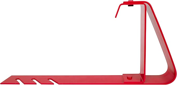 Guardian 2502 Fixed Heavy Duty Roofing Bracket for 18 to 27 Degree Roof Pitch 6 Inch by 90-Degree Fixed Angle Platform Powder Coated Red OSHA Compliant