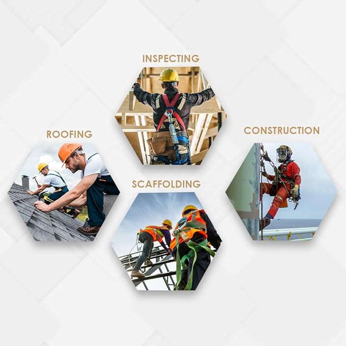 AFP Demon Fall Protection Comfortable Safety Harness (OSHA/ANSI PPE)