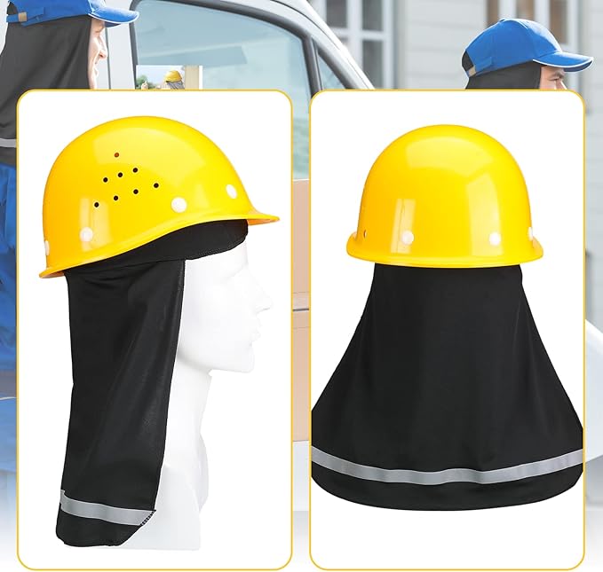 Sintege 4 Pieces Sun Shade Hat Neck Sun Shade Hat Cooling Skull Cap