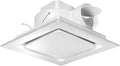 Bathroom Exhaust Fan 12" Panel Ultra Quiet without Light（10x10 Mount）, 1.0 Sone 130CFM, 4" Duct for Bathroom/Garage/Home