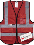 Salzmann Mesh Multi-Pocket Working Vest - Reflective Vest - Made with 3M Reflective Material