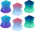 UPF 50+ Sun Protection UV Cooling Neck Gaiter Face Mask Gradient Color Scarf Breathable Bandana for Men & Women