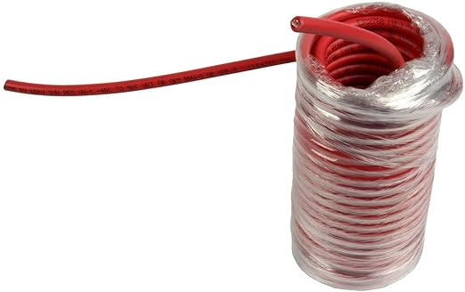 TEMCo 10 AWG Solar PV Wire, 25 ft Red, Bare Copper, Made in USA