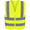 Neiko High Visibility Safety Vest ANSI Class 2, No Pocket, Neon Yellow, Medium (M)