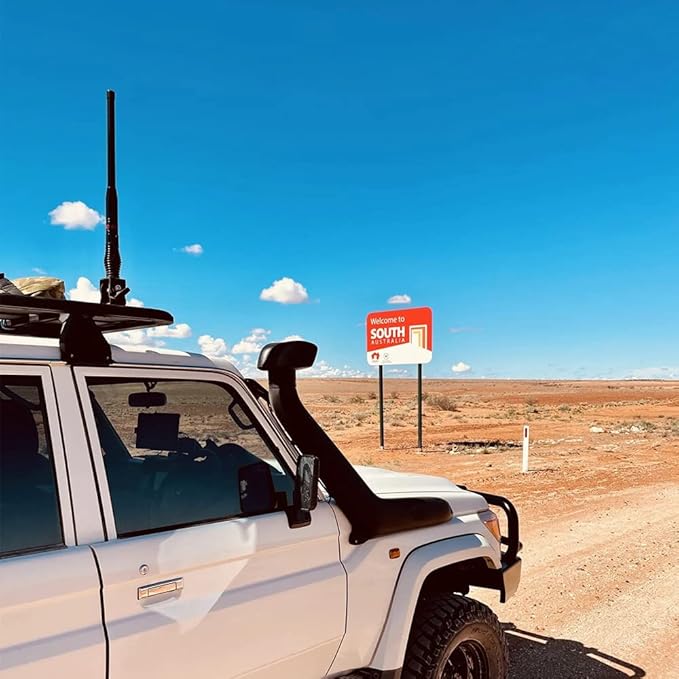 Folding Antenna Mount - Roof Rack Mounting Bracket Kit, Fits Crossbars and Platforms, Folding Aerial Bracket for Antennas, Flags and Small LED Light - Channel Mount